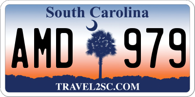 SC license plate AMD979