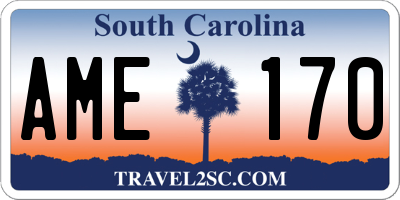SC license plate AME170