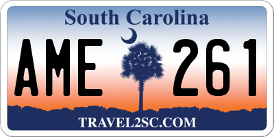 SC license plate AME261