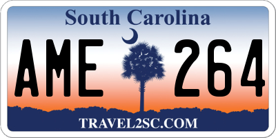 SC license plate AME264