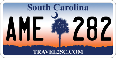SC license plate AME282