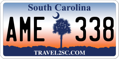 SC license plate AME338