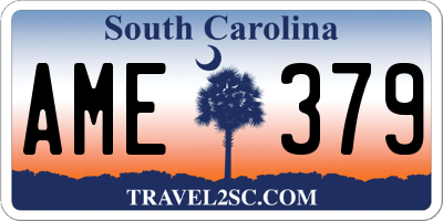 SC license plate AME379