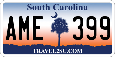 SC license plate AME399