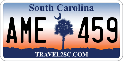 SC license plate AME459