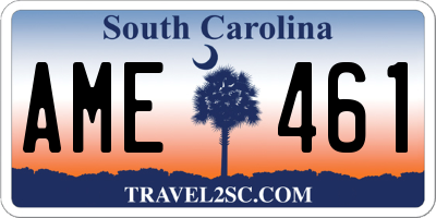 SC license plate AME461