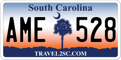 SC license plate AME528