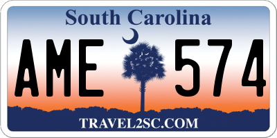 SC license plate AME574