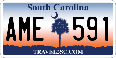 SC license plate AME591