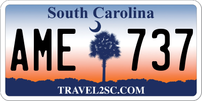 SC license plate AME737