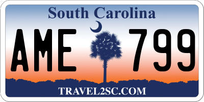 SC license plate AME799