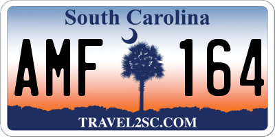 SC license plate AMF164