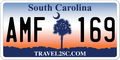 SC license plate AMF169