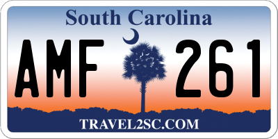 SC license plate AMF261