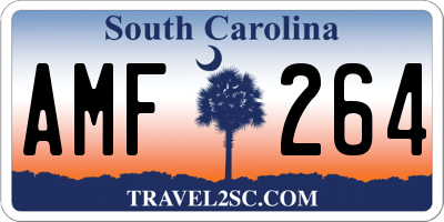 SC license plate AMF264