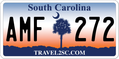 SC license plate AMF272