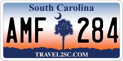 SC license plate AMF284