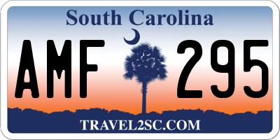 SC license plate AMF295