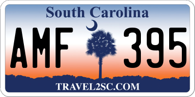 SC license plate AMF395