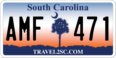 SC license plate AMF471