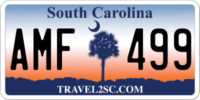 SC license plate AMF499