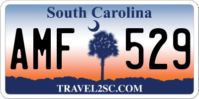 SC license plate AMF529