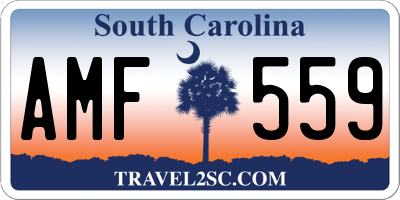 SC license plate AMF559
