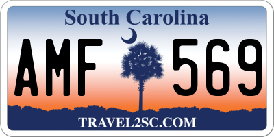 SC license plate AMF569