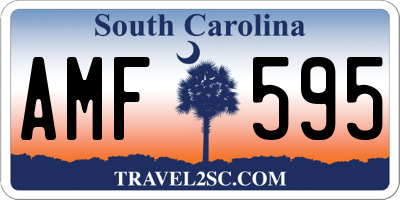 SC license plate AMF595