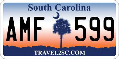SC license plate AMF599