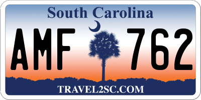 SC license plate AMF762