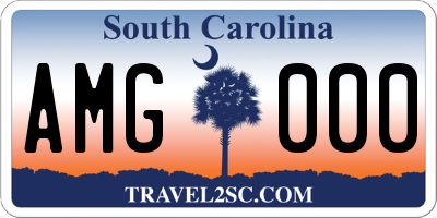 SC license plate AMG000