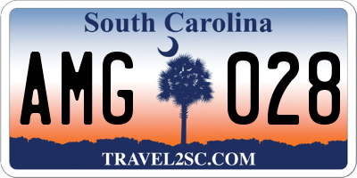 SC license plate AMG028