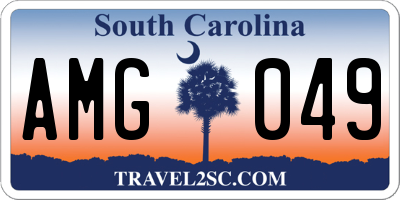 SC license plate AMG049