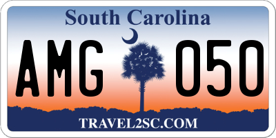 SC license plate AMG050