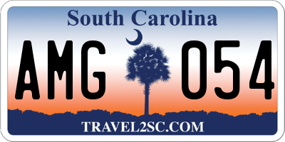 SC license plate AMG054