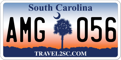 SC license plate AMG056