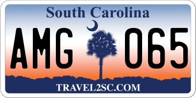 SC license plate AMG065