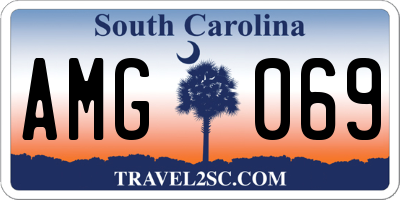 SC license plate AMG069