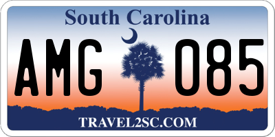 SC license plate AMG085