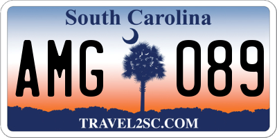 SC license plate AMG089