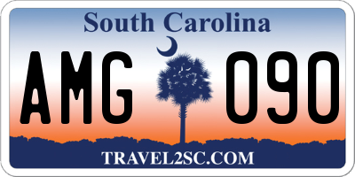 SC license plate AMG090