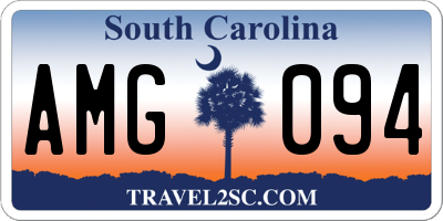 SC license plate AMG094