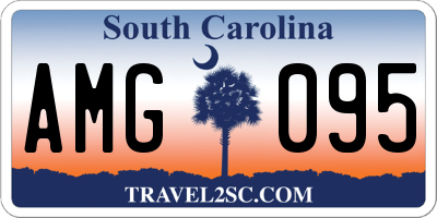 SC license plate AMG095