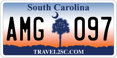 SC license plate AMG097