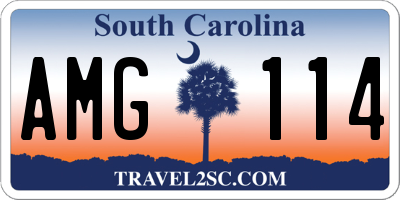 SC license plate AMG114