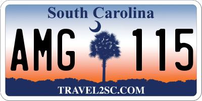 SC license plate AMG115
