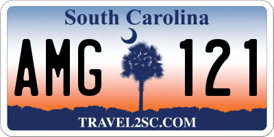 SC license plate AMG121