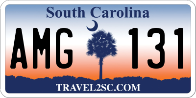 SC license plate AMG131