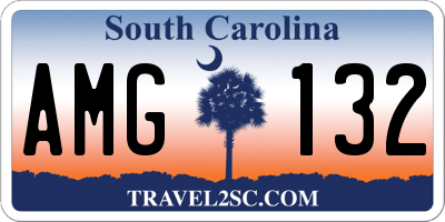 SC license plate AMG132